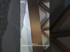División de pantalla de acero inoxidable 304 para el proyecto de decoración de hoteles y clubes