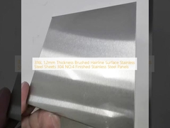 316L de 1,2 mm de espesor superficie del cabello cepillado láminas de acero inoxidable 304 NO.4 paneles acabados de acero inoxidable