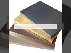 Oro Plata Azul Color 316L 20MM espesor línea de cabello espejo panal de miel hoja de acero inoxidable