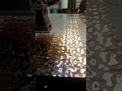 Proceso de elaboración del relieve de ondas de agua