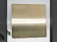 Fabricante de láminas de acero inoxidable con color PVD - Oro, Oro Rosa, Negro