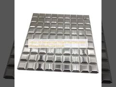 Espejo 3D Estereoscópico Cuadrado Decoración de Pared Restaurante Hotel Villa Mosaico