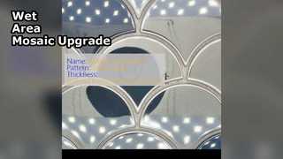 Mosaico marino de acero inoxidable para zonas húmedas