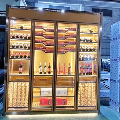 Rose Gold Modern Restaurant Wine exhibe el gabinete TUV los 350*190cm