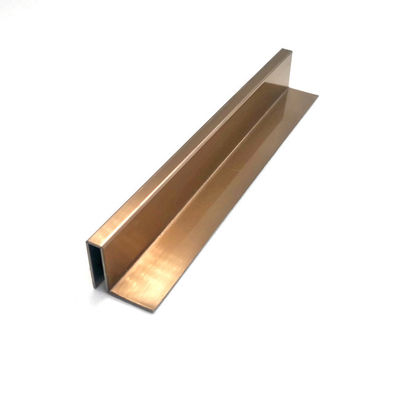 Buen precio ajuste decorativo de la teja de la pared de la rayita del metal de las tiras de 0.75m m los 6.5ft Rose Gold Stainless Steel Trim en línea