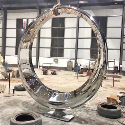 Buen precio Escultura de acero inoxidable 316L con recubrimiento de polvo pintado a medida de luna llena 304, pulido espejo 3D, Islam para exteriores en línea
