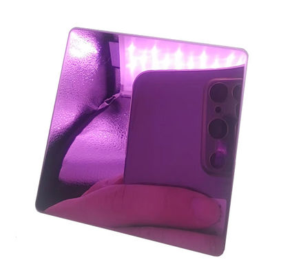 Buen precio Hoja de acero inoxidable de color 8K Color rosa para decoración de interiores de Hotel KTV Revestimiento antihuellas dactilares en línea
