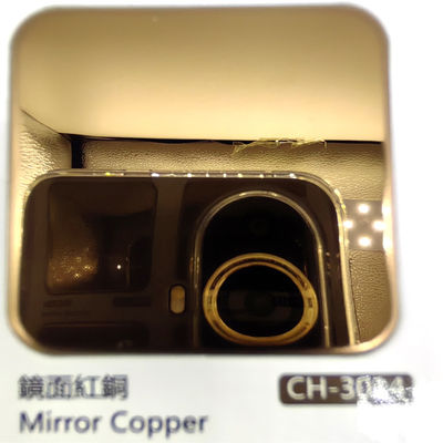 Buen precio Placa de acero inoxidable coloreada con cobre rojo del final 8k del espejo en los colores múltiples para la decoración en línea