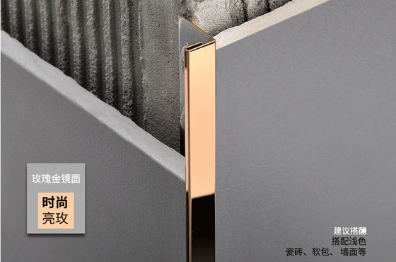 Buen precio perfil inoxidable del ajuste del canal de acero 201 304 316L para la protección decorativa de Conner Edge Or Wall Edge de la cocina de cerámica en línea
