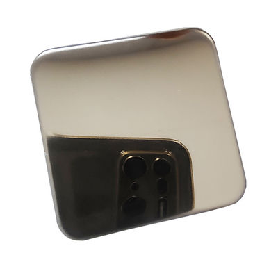 Buen precio Espejo inoxidable de gama alta Champagne Gold Hotel Restaurant Decoration de las hojas de acero en línea