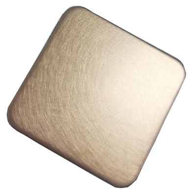 Buen precio Hoja modificada para requisitos particulares de acero inoxidable decorativa del color de las ventas directas de 300 de la serie de la vibración fabricantes del cobre en línea