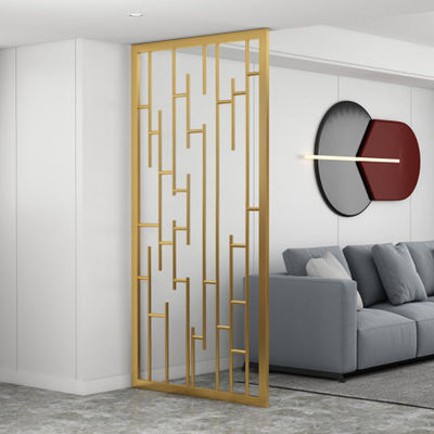 Buen precio Cortina de hierro Sala de estar Oficina Pared divisoria de metal Rejilla de acero inoxidable Baffle decorativo en línea