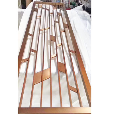 Buen precio 304 Rosa Oro Bronce línea de cabello divisores de acero inoxidable particiones de acero inoxidable cepillado en línea