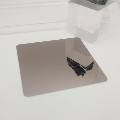 Buen precio Capa de acero inoxidable 304 Capa de espejo de color café en línea