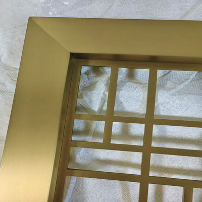 Brushed Stainless Steel Screen Partition