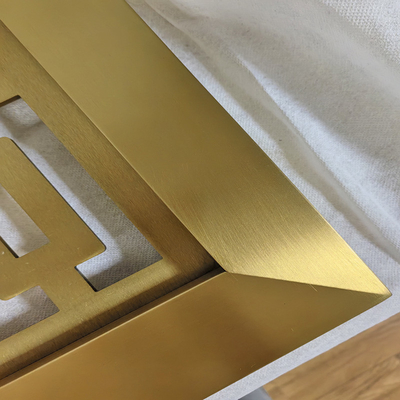 Brushed Gold 304 laser Islamic Stainless Steel Partition For Interior Project