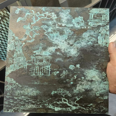 Buen precio 4x8 Ft 4x10 Ft Metal Retro Diseño 304 201 316 L Decoración de paredes Hoja de acero inoxidable en línea