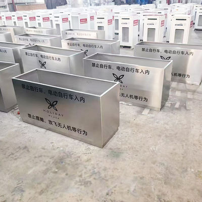 Buen precio Jardineras de aluminio y acero inoxidable 316L verdes para proyectos urbanos en la ciudad en línea