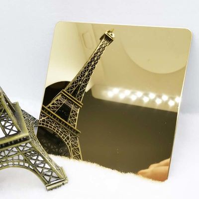 Buen precio Chapa plateada de cobre amarillo inoxidable 8k de la hoja de acero de la huella dactilar 304 del final anti del espejo en línea