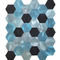 Tejas de mosaico de aluminio de Hexago del metal de la vibración el 12*12in antioxidante