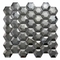 Hexágono de acero inoxidable negro de plata AISI a prueba de herrumbre de las tejas de mosaico del oro del espejo 3D