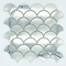 Tejas de mosaico de acero de Shell Shape Metal Brushed Stainless ASTM 304 305x305m m