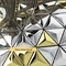 teja de mosaico de acero inoxidable triangular del cono 3D para el oro de plata de la decoración JIS de la pared