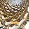 Pequeñas tejas de mosaico de acero inoxidables del oro PVD del cubo para la decoración los 30.5x30.5cm de la pared