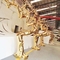 El espejo formado tronco pulió el ODM de acero inoxidable del titanio del oro PVD de la escultura