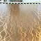 El laser curvó color de cobre amarillo inoxidable de los paneles decorativos de la hoja de acero del arte 304 acanalados