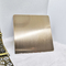 Inclinar-línea titanio de la galjanoplastia de la hoja PVD de Champagne Gold Color Stainless Steel