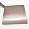 Titanio inoxidable de inclinación de la galjanoplastia de la hoja de acero PVD del color de bronce de la rayita