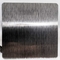La hoja de acero inoxidable PVD del color del negro de la rayita del satén SS430 cubrió