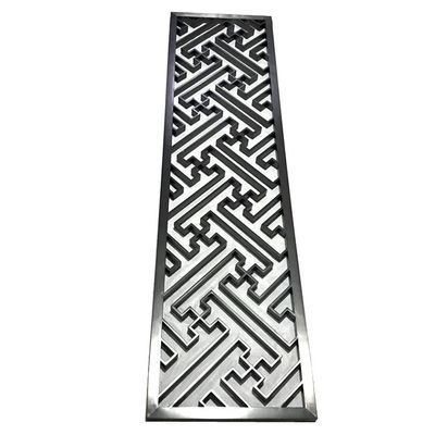 Buen precio Rose Gold Bronze Antique Hairline negra cepilló el panel del tabique de la división de Art Pattern Stainless Steel Screen del espejo en línea