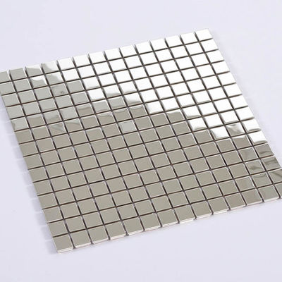 Buen precio Tejas de mosaico de acero inoxidables del metal del rectángulo de la rayita Backsplash Wearproof en línea