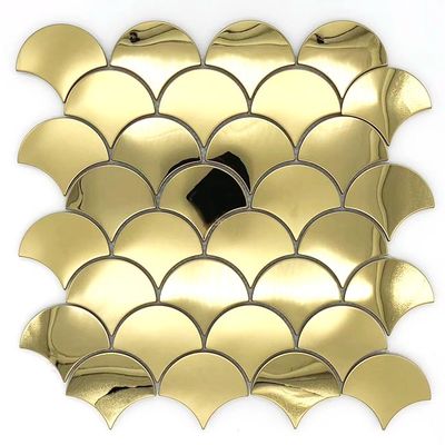 Buen precio Tejas de mosaico adhesivas de acero inoxidables del mosaico del diseño casero moderno en línea