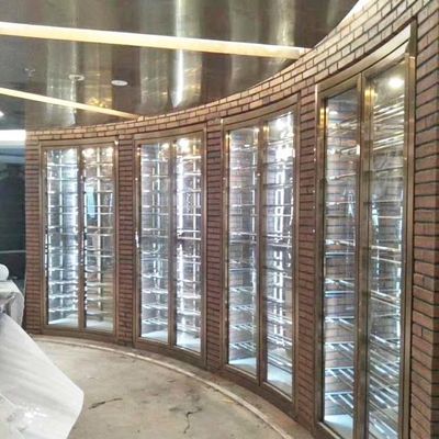 Buen precio El panel de control de tacto de acero inoxidable del refrigerador 240V 50Hz del gabinete del vino del metal en línea