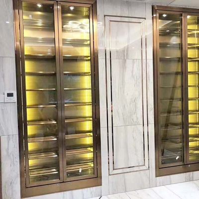 Buen precio Huella dactilar anti de acero inoxidable de los gabinetes 50Hz 220V del vino del refrigerador del compresor en línea