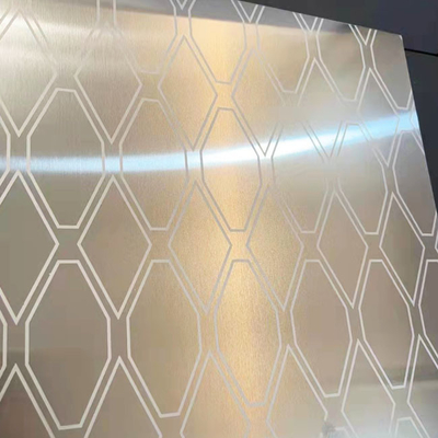 Titanio ácido de la galjanoplastia de Gray Stainless Steel Sheet PVD de la rayita que graba al agua fuerte