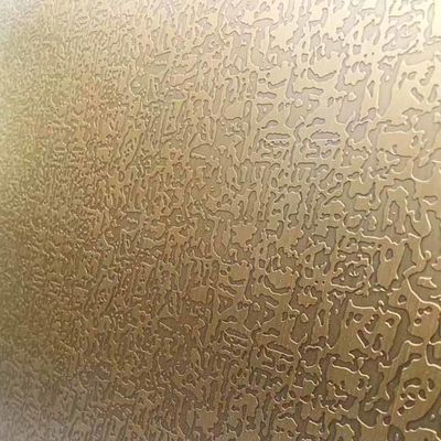 Buen precio El modelo libre del grado 304 grabó al agua fuerte la hoja de acero inoxidable de cobre antigua para la puerta en línea