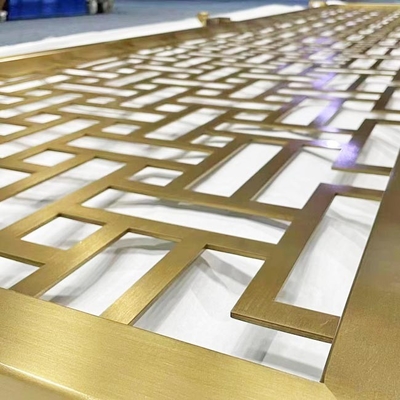 Tabique de acero inoxidable del latón de la división 3m m de la pantalla de AISI 304