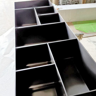 Caja industrial PVD del gabinete de exhibición del metal alto SS316 que colorea el ODM