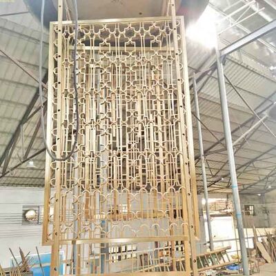 Buen precio el cuadrado de acero inoxidable del cepillo de Rose Gold Bronze Black Line del panel del divisor de la división de la pantalla de los 500m talla el estampado de plores en línea