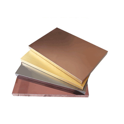 30MM THK Rosado de oro línea de cabello de acero inoxidable cepillado panel panal de panal de miel