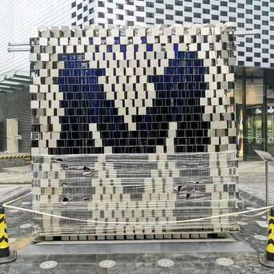 Buen precio ODM Splend 304 Esculturas de acero inoxidable de diseño decorativo en forma de letra M Arte de patio al aire libre Pintura de colores Esculturas en línea