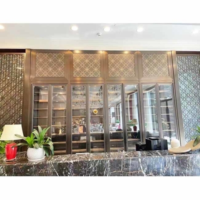 Vidrio de exhibición de Guangdong y gabinete de vino de acero inoxidable 304