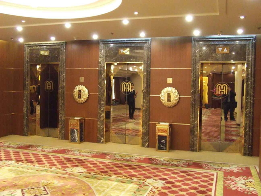 La resistencia de desgaste coloreó la decoración inoxidable del hotel de la placa del espejo de la aguafuerte del oro de la hoja de acero