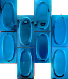 Buen precio Pared de acero inoxidable circular tridimensional del fondo del restaurante de las tejas de mosaico en línea