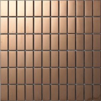 Buen precio Modelo mezclado de acero inoxidable de las tejas de mosaico del cuadrado del oro del chamán para la decoración de la sala de estar en línea