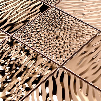 Buen precio Encante la decoración casera de acero inoxidable cruzada de la teja del guijarro del mosaico en línea